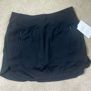 Athleta Black Fairway Golf Skort 16” New with Tags- Size 16